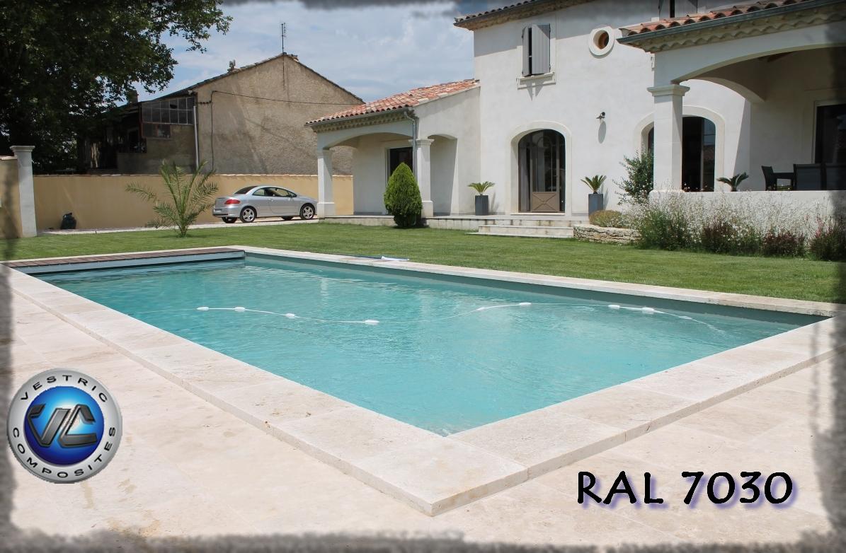 Couleur piscine en eau ral 7030 gris pierre anthracite vestric composites 14