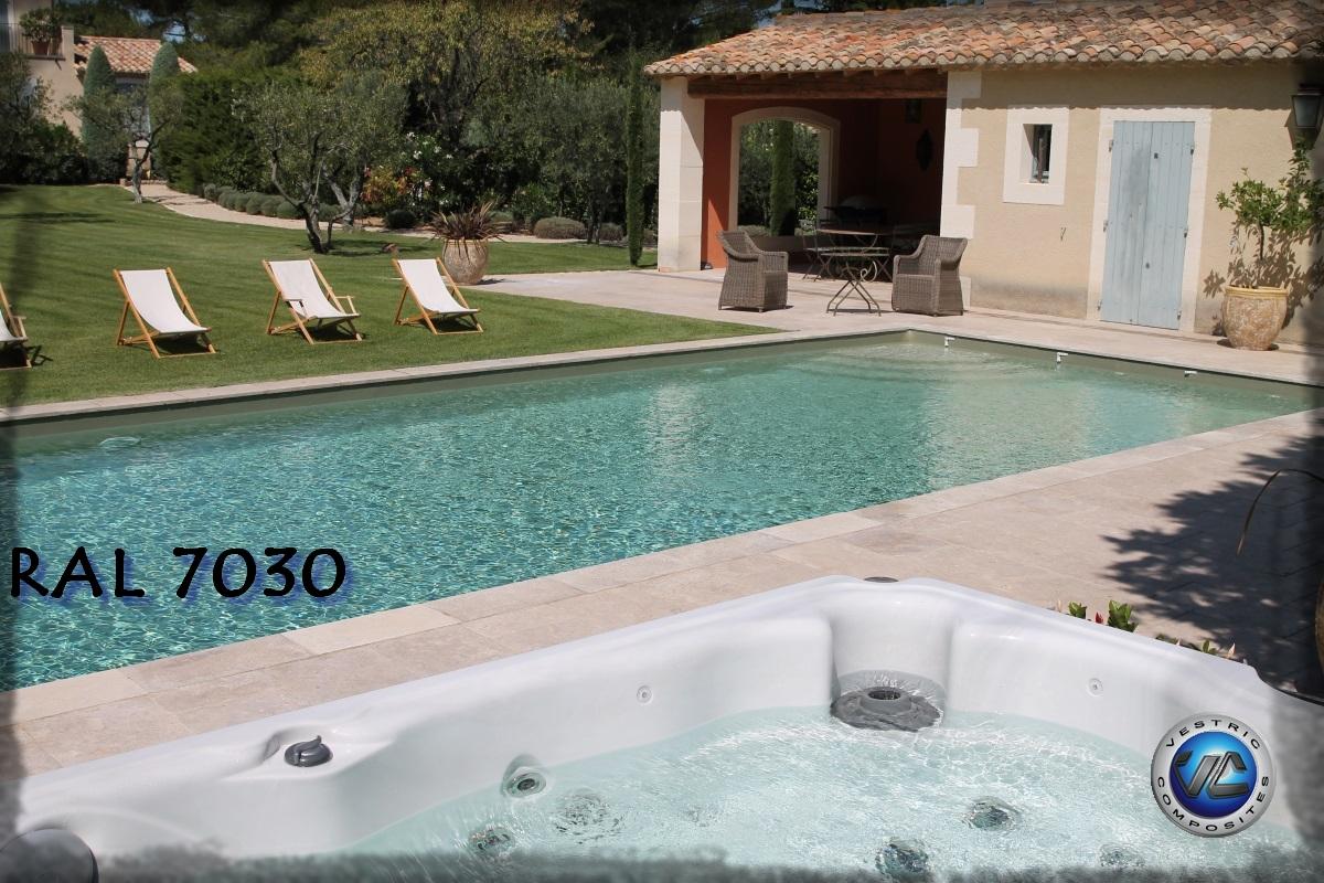 Couleur piscine en eau ral 7030 gris pierre anthracite vestric composites 15