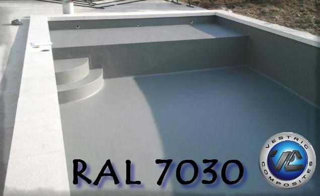 Couleur piscine en eau ral 7030 gris pierre anthracite vestric composites 5