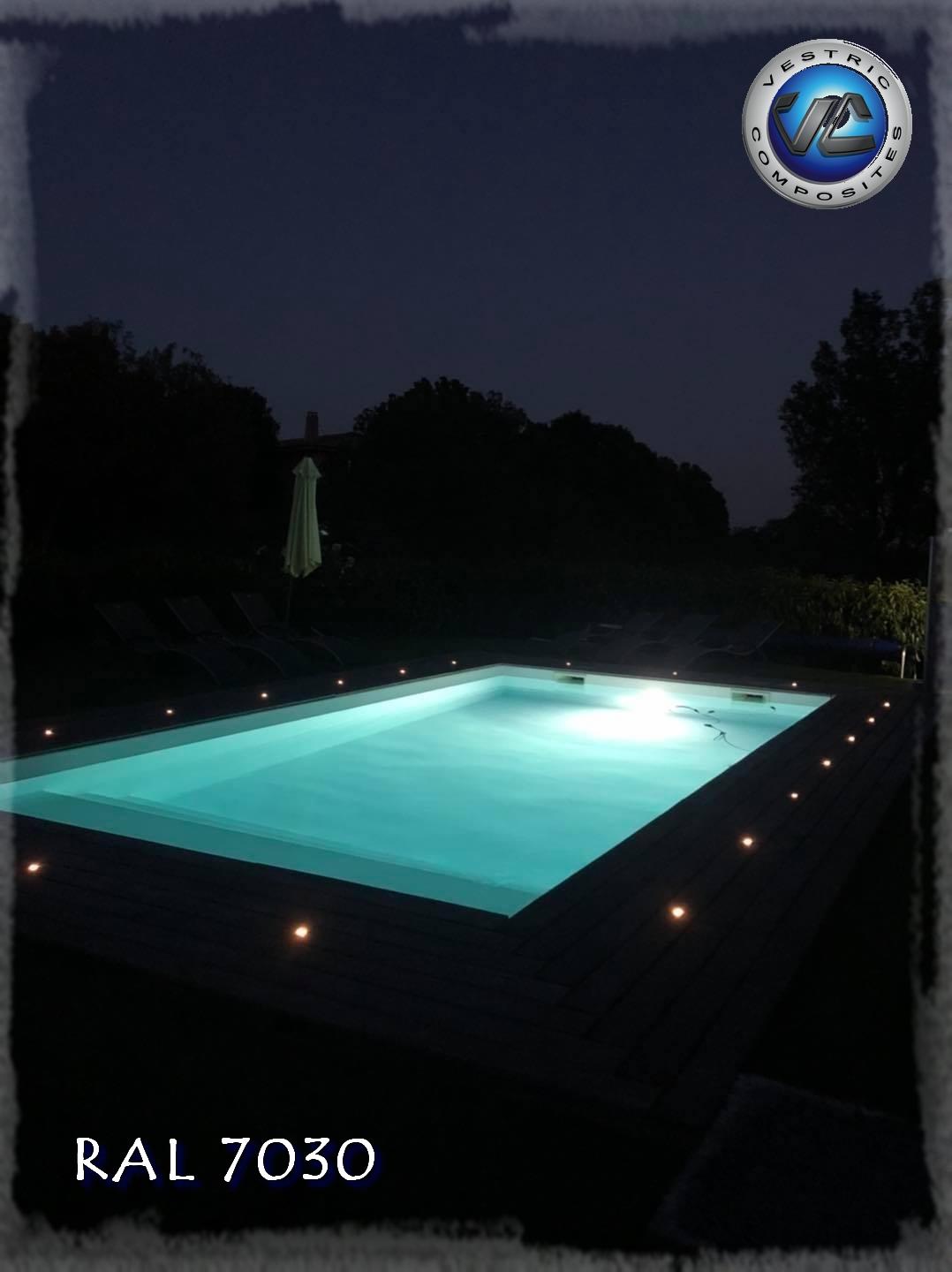 Couleur piscine en eau ral 7030 gris pierre anthracite vestric composites 7