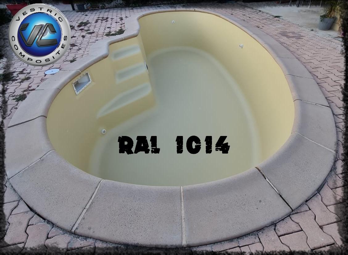 Ral 1014 couleur ivoire piscine en eau vestric composites 9