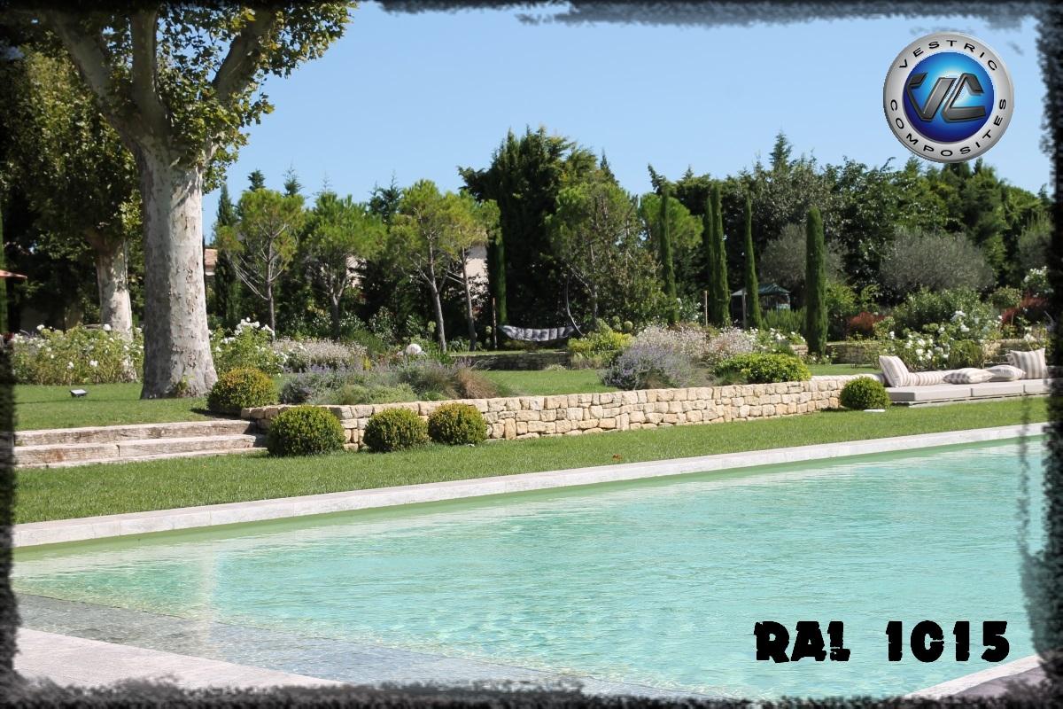 Ral 1015 couleur ivoire clair piscine en eau vestric composites 10