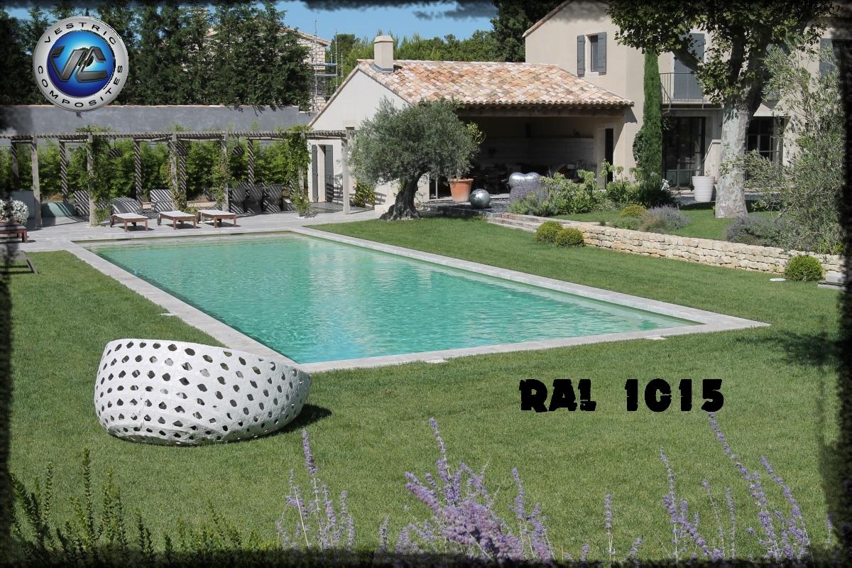 Ral 1015 couleur ivoire clair piscine en eau vestric composites 12