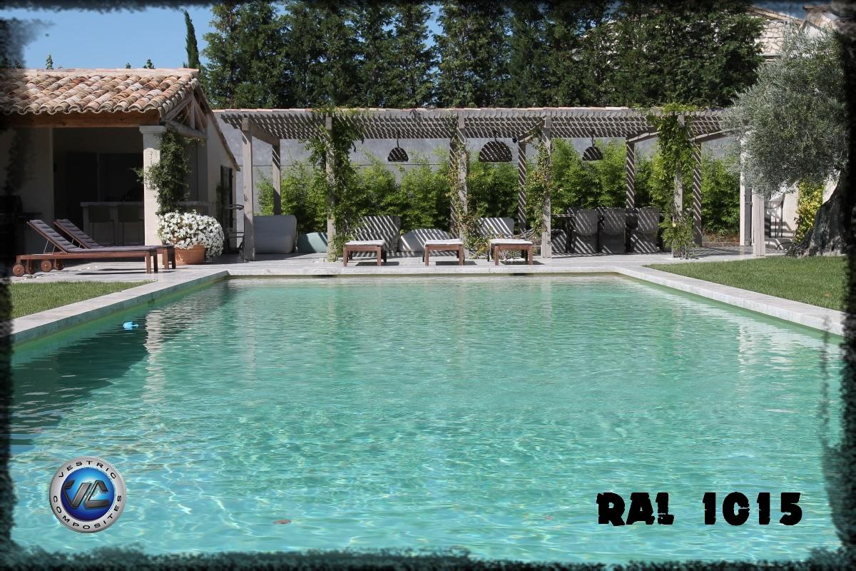 Ral 1015 couleur ivoire clair piscine en eau vestric composites 13