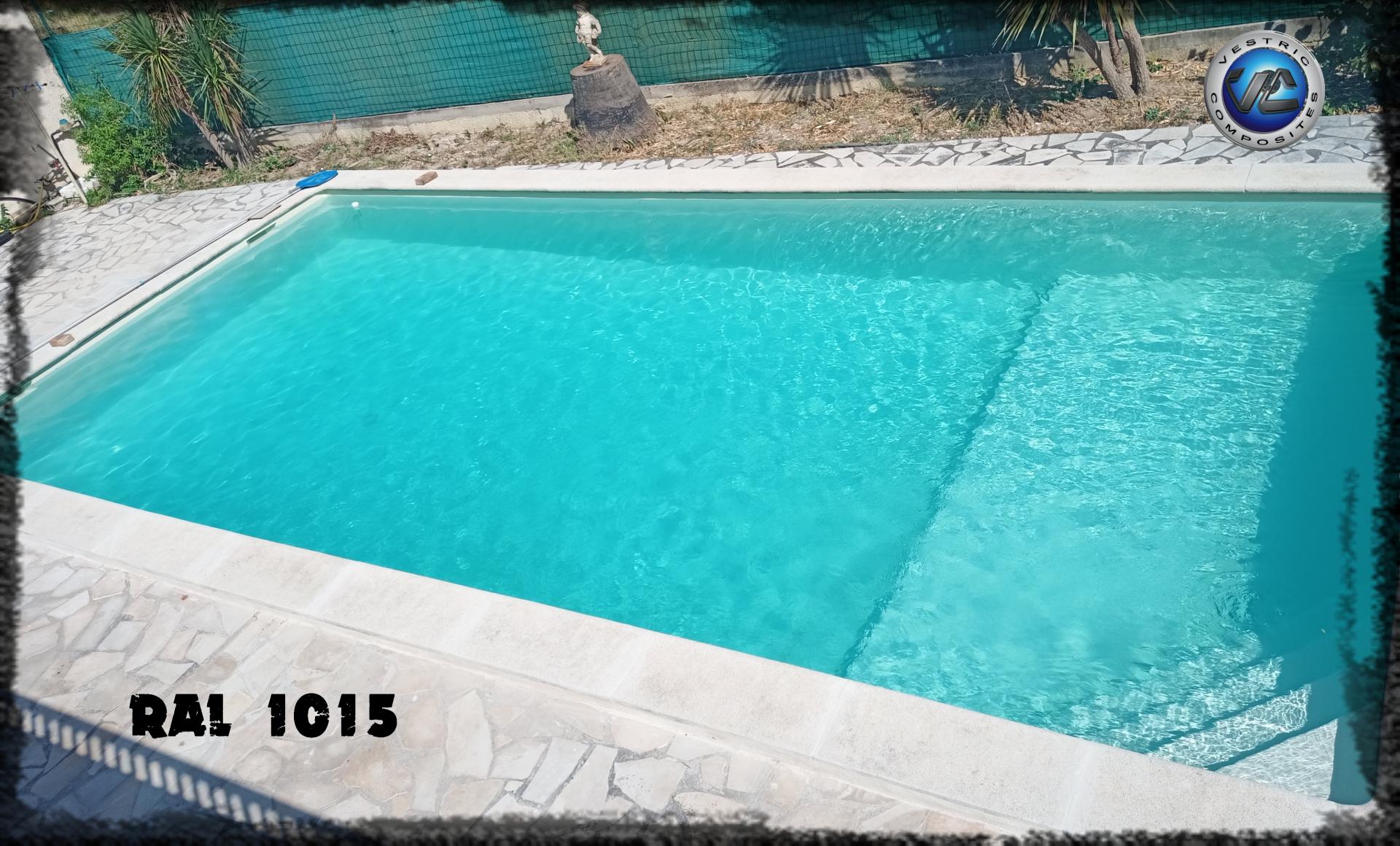 Ral 1015 couleur ivoire clair piscine en eau vestric composites 19
