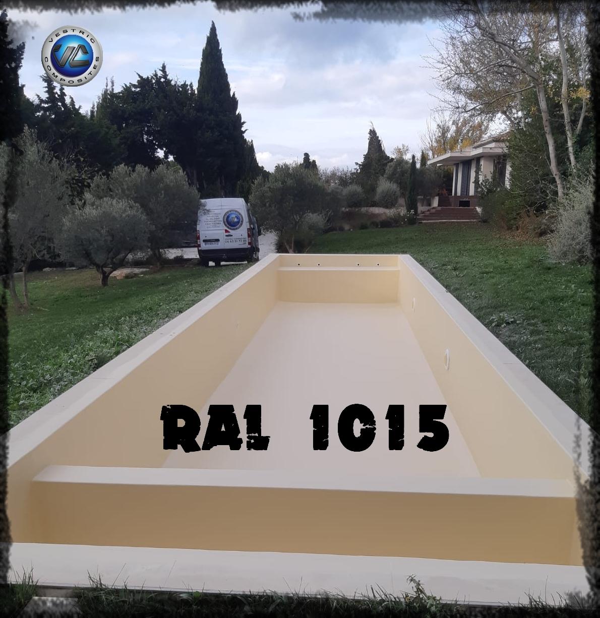 Ral 1015 couleur ivoire clair piscine en eau vestric composites 21