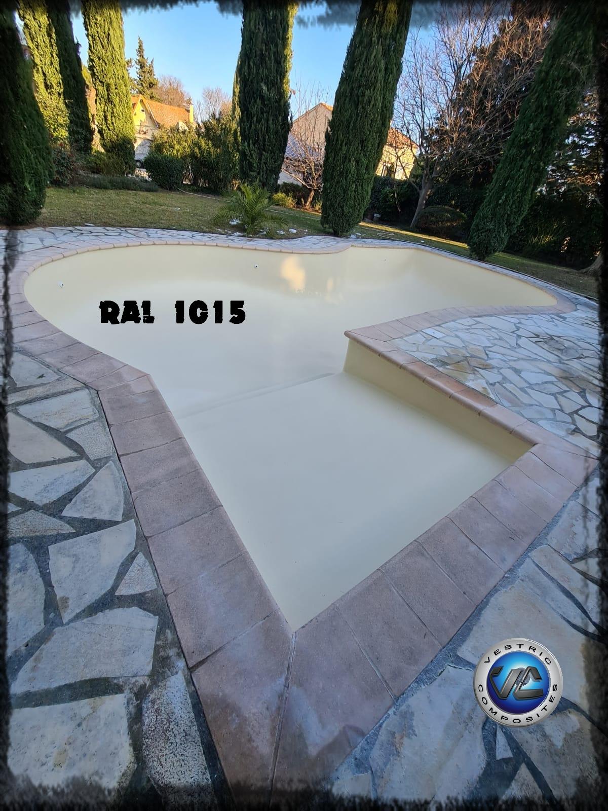 Ral 1015 couleur ivoire clair piscine en eau vestric composites 22