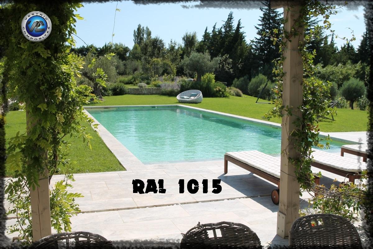 Ral 1015 couleur ivoire clair piscine en eau vestric composites 24