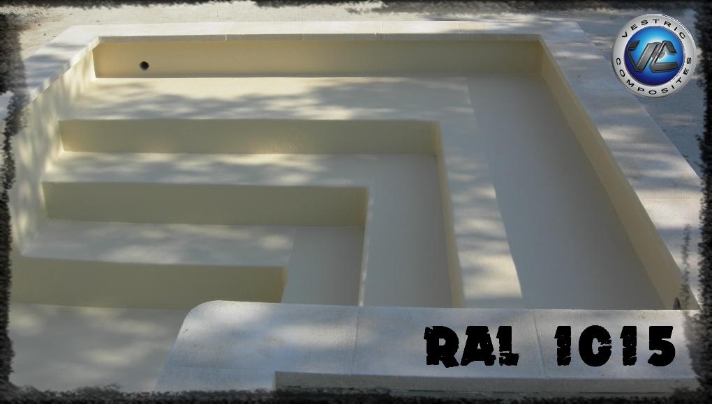 Ral 1015 couleur ivoire clair piscine en eau vestric composites 3