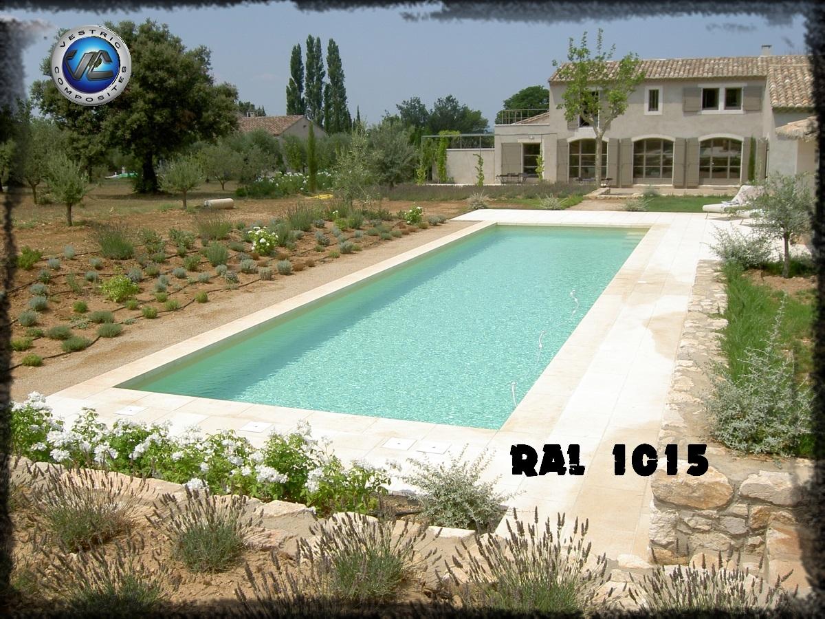 Ral 1015 couleur ivoire clair piscine en eau vestric composites 9