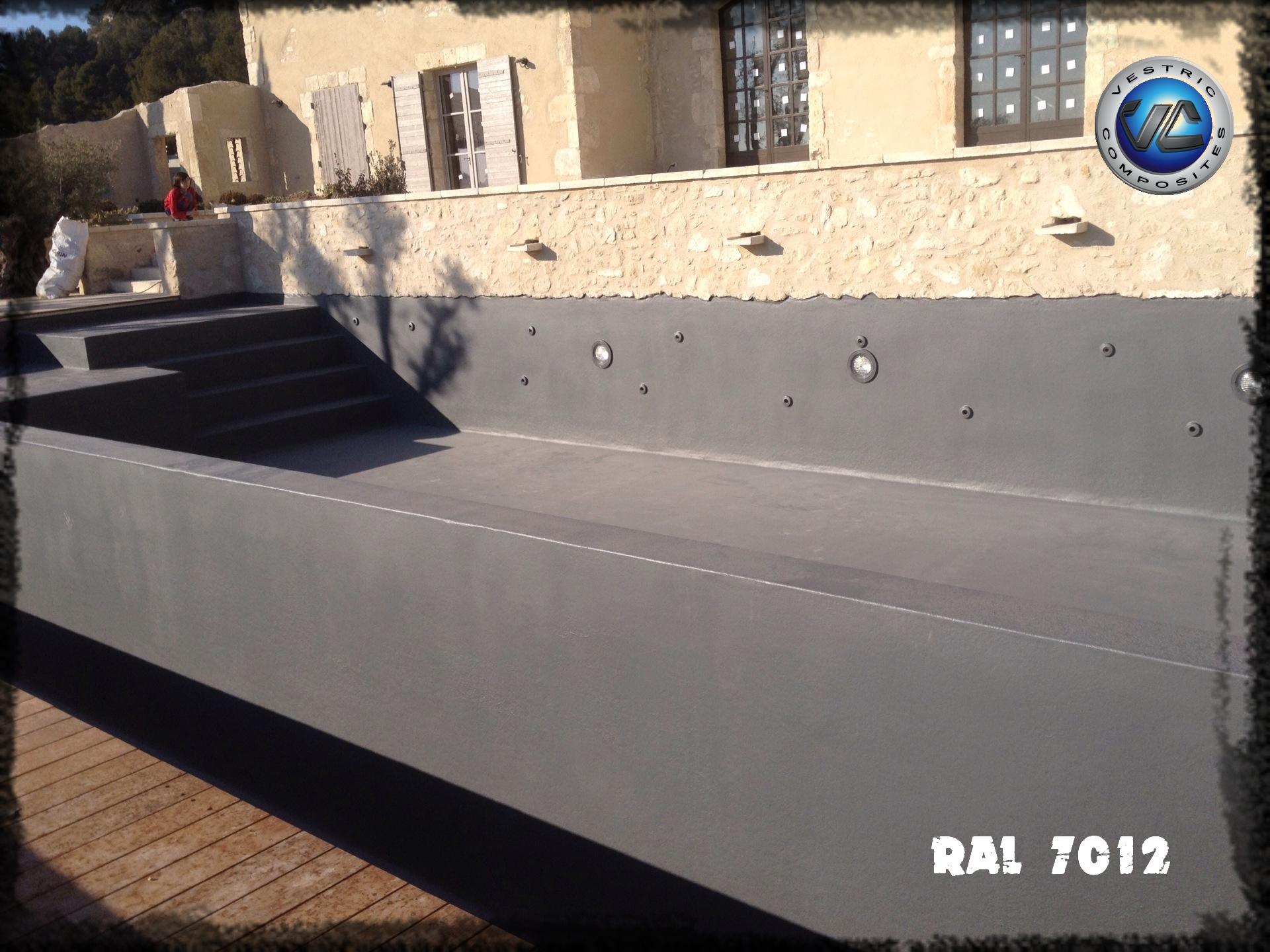 Ral 7012 couleur gris balzate anthracite piscine en eau vestric composites 2