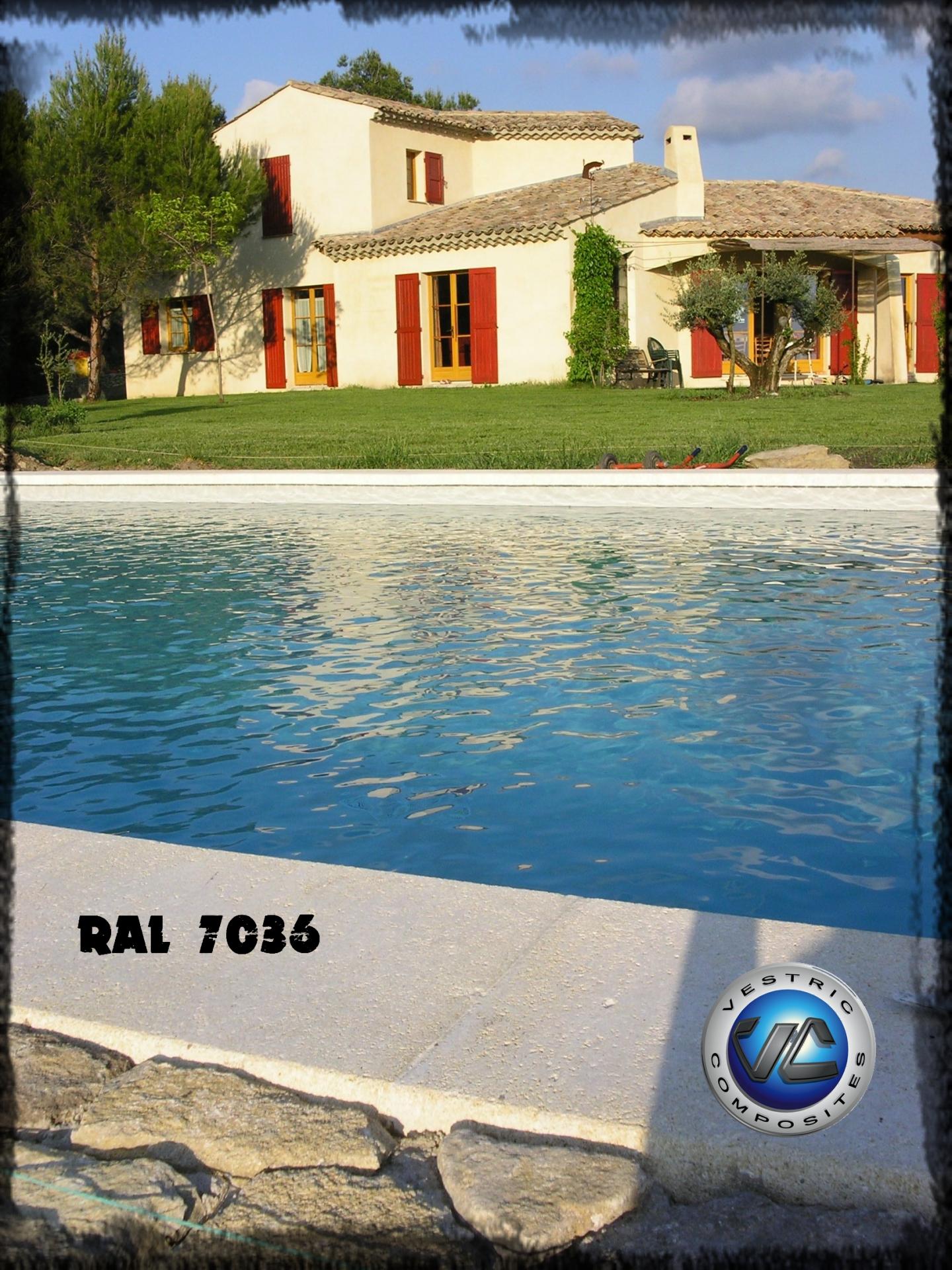 Ral 7036 gris platine piscine en eau couleur resine gel coat vestric composites 1