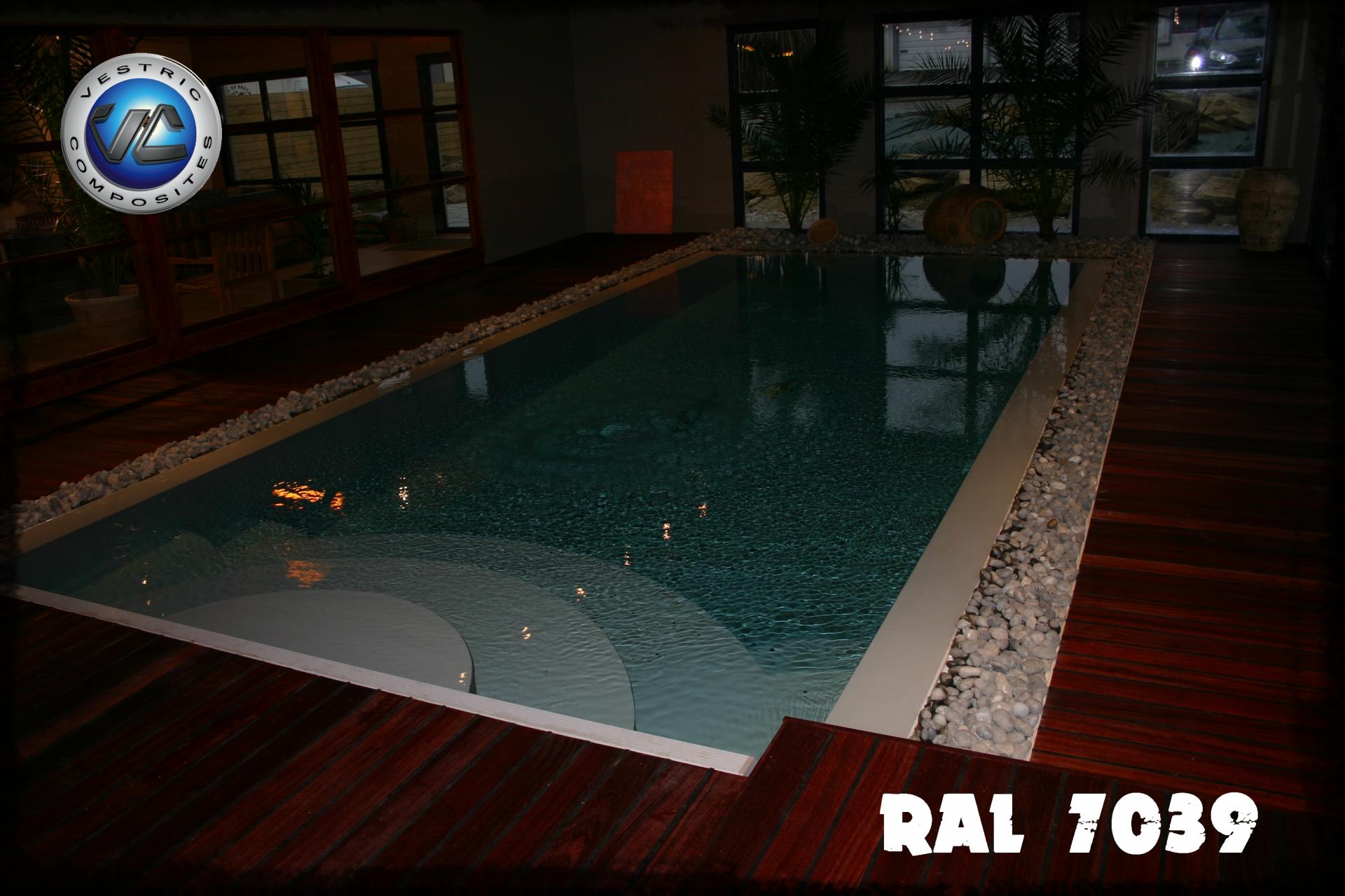 Ral 7039 gris quartz anthracite couleur piscine en eau vestric composites 11