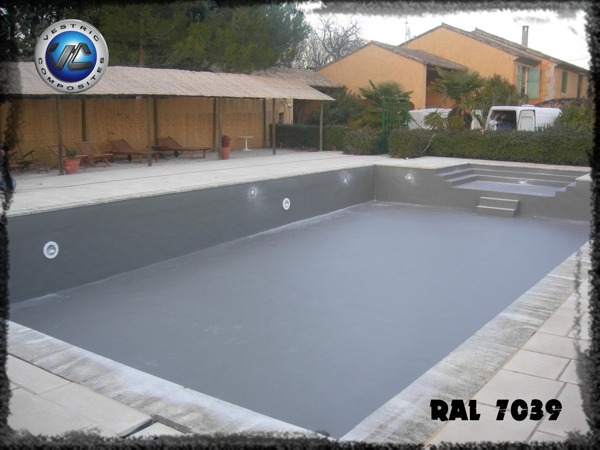 Ral 7039 gris quartz anthracite couleur piscine en eau vestric composites 5